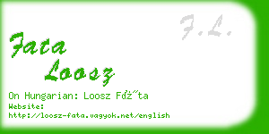 fata loosz business card